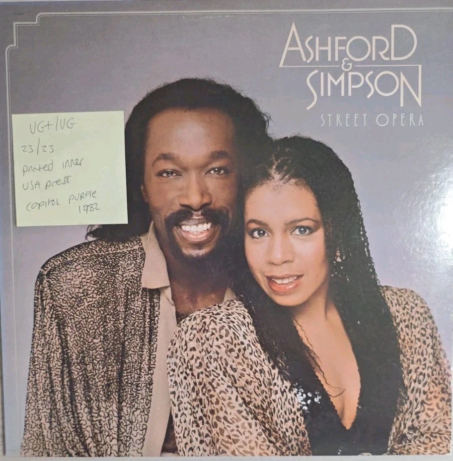 Ashford & Simpson Street Opera Vinyl Record LP VG+/VG ST12207 1982 sleeve Ashford & Simpson Street Opera Vinyl Record LP VG+/VG ST12207 1982 sleeve