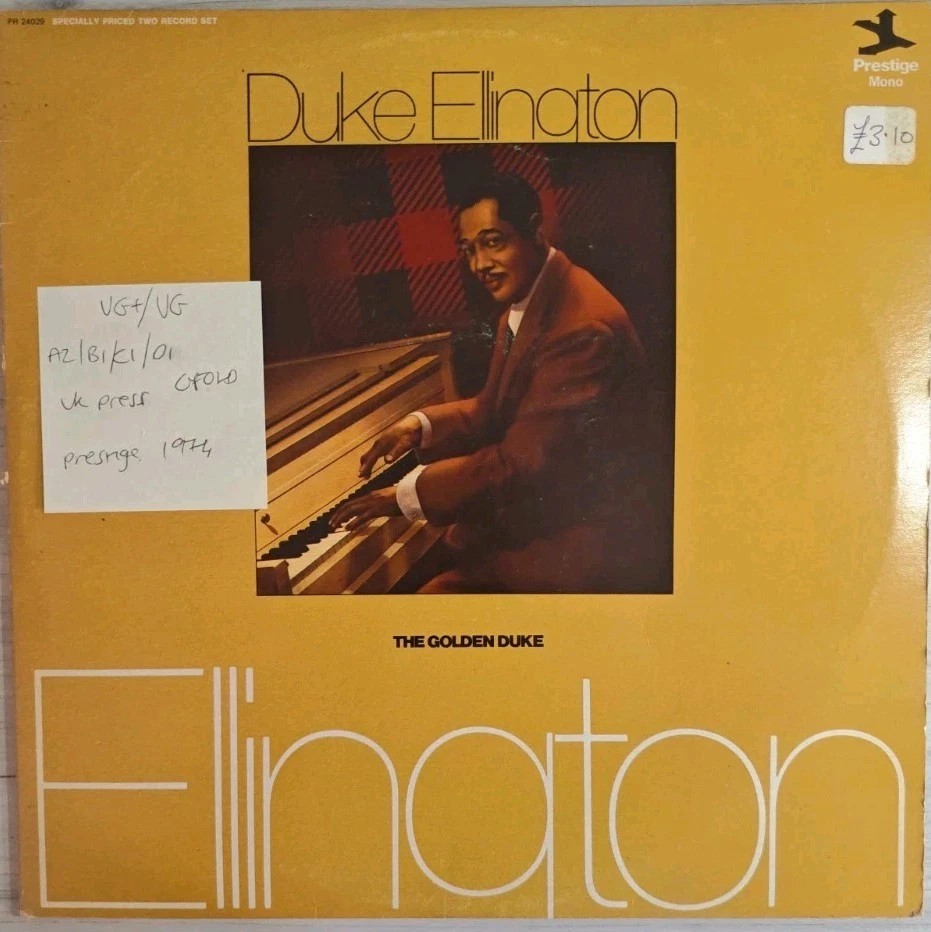 Duke Ellington The Golden Duke Vinyl Record 2LP VG+/VG PR24029 1974 sleeve Duke Ellington The Golden Duke Vinyl Record 2LP VG+/VG PR24029 1974 sleeve