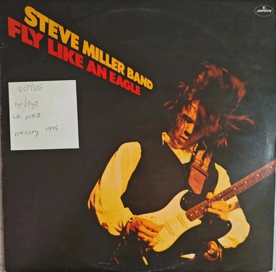 Steve Miller Band Fly Like An Eagle Vinyl Record LP VG+/VG 9286177 1976 sleeve Steve Miller Band Fly Like An Eagle Vinyl Record LP VG+/VG 9286177 1976 sleeve