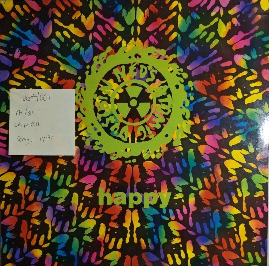 Ned’s Atomic Dustbin Happy Vinyl Record VG+/VG+ 656880 1991 vinyl record sleeve Ned’s Atomic Dustbin Happy Vinyl Record VG+/VG+ 656880 1991 vinyl record sleeve