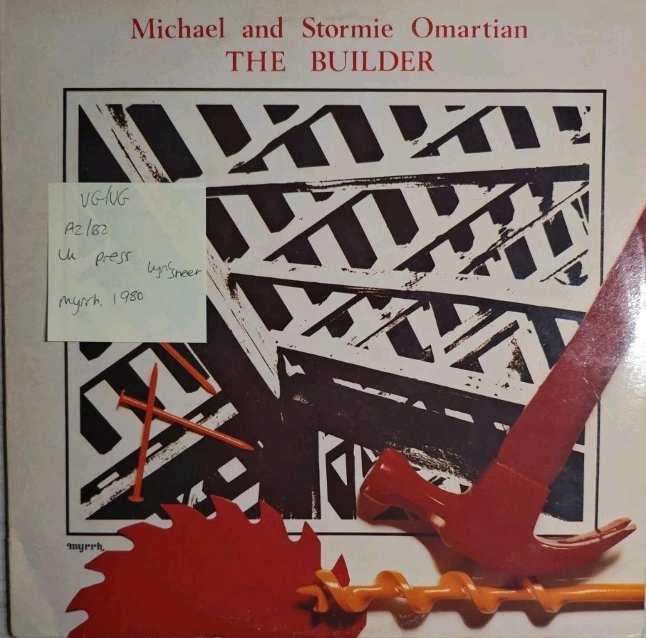 Michael And Stormie Omartian The Builder Vinyl Record VG/VG MYR1087 1980 sleeve Michael And Stormie Omartian The Builder Vinyl Record VG/VG MYR1087 1980 sleeve