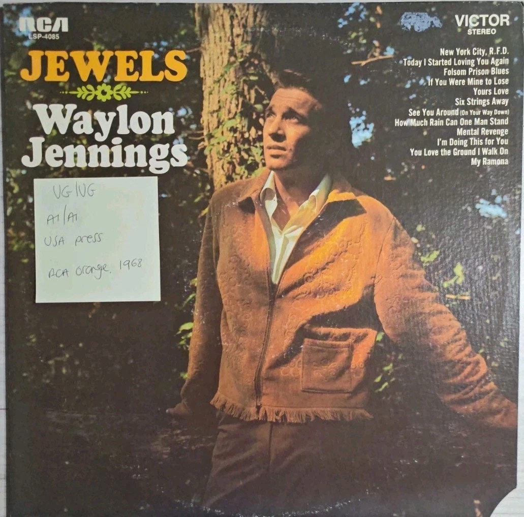 Waylon Jennings Jewels Vinyl Record LP VG/VG LSP4085 1968 sleeve Waylon Jennings Jewels Vinyl Record LP VG/VG LSP4085 1968 sleeve
