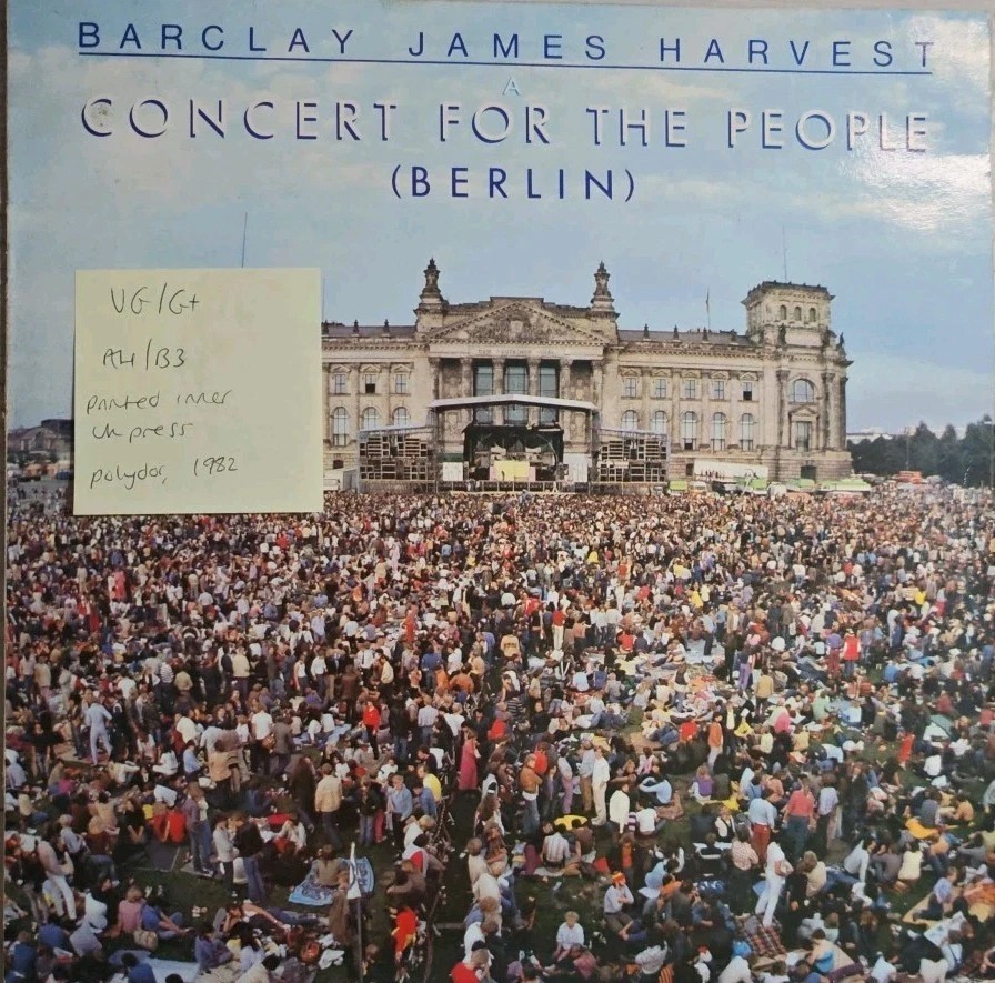 Barclay James Harvest Concert For The People Vinyl Record VG/G+ POLD 5052 1982 sleeve Barclay James Harvest Concert For The People Vinyl Record VG/G+ POLD 5052 1982 sleeve