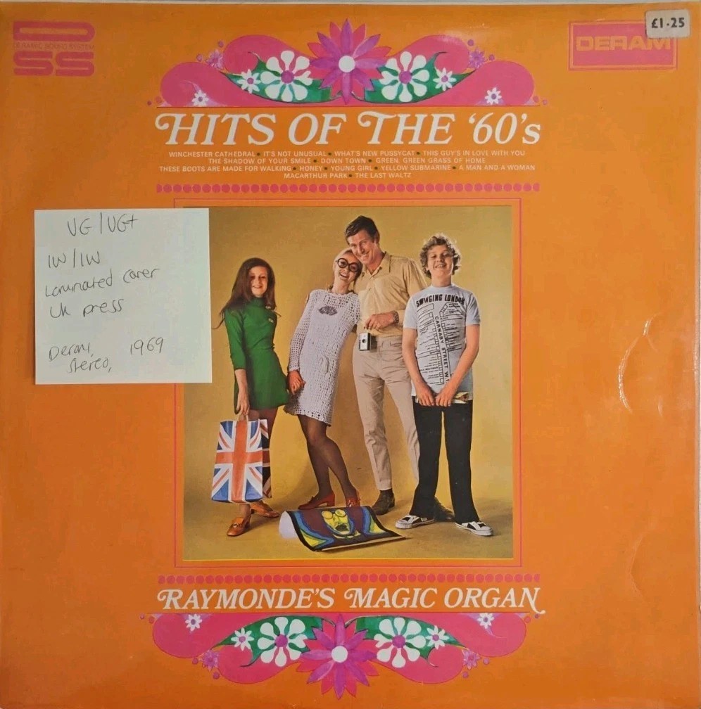 Raymonde's Magic Organ Hits Of The 60's Vinyl Record LP VG/VG+ SML718 1969 sleeve Raymonde's Magic Organ Hits Of The 60's Vinyl Record LP VG/VG+ SML718 1969 sleeve