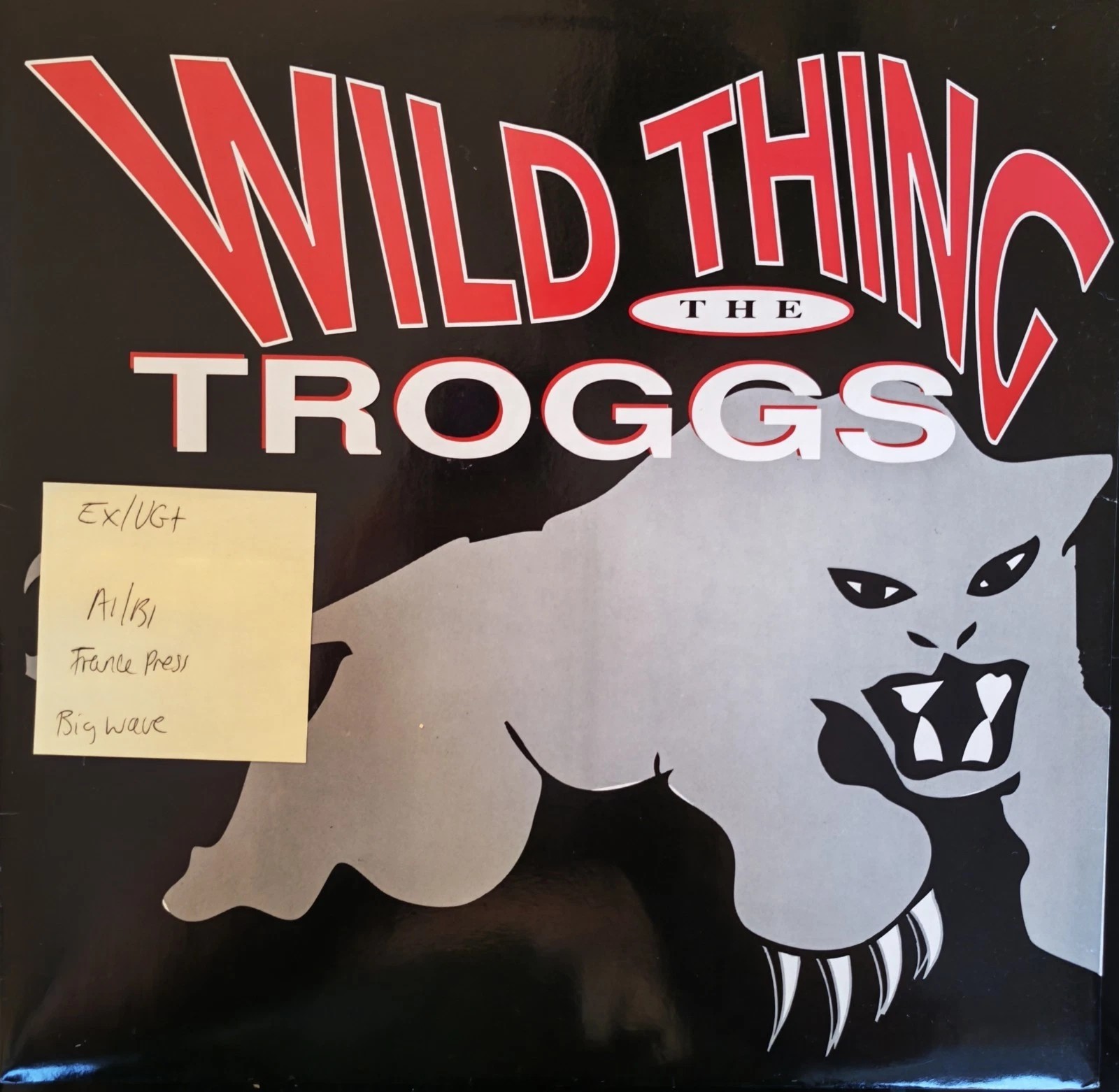 The Troggs Wild Thing / Ghost Train Vinyl Record EX/VG+ BWRT27 vinyl record sleeve The Troggs Wild Thing / Ghost Train Vinyl Record EX/VG+ BWRT27 vinyl record sleeve