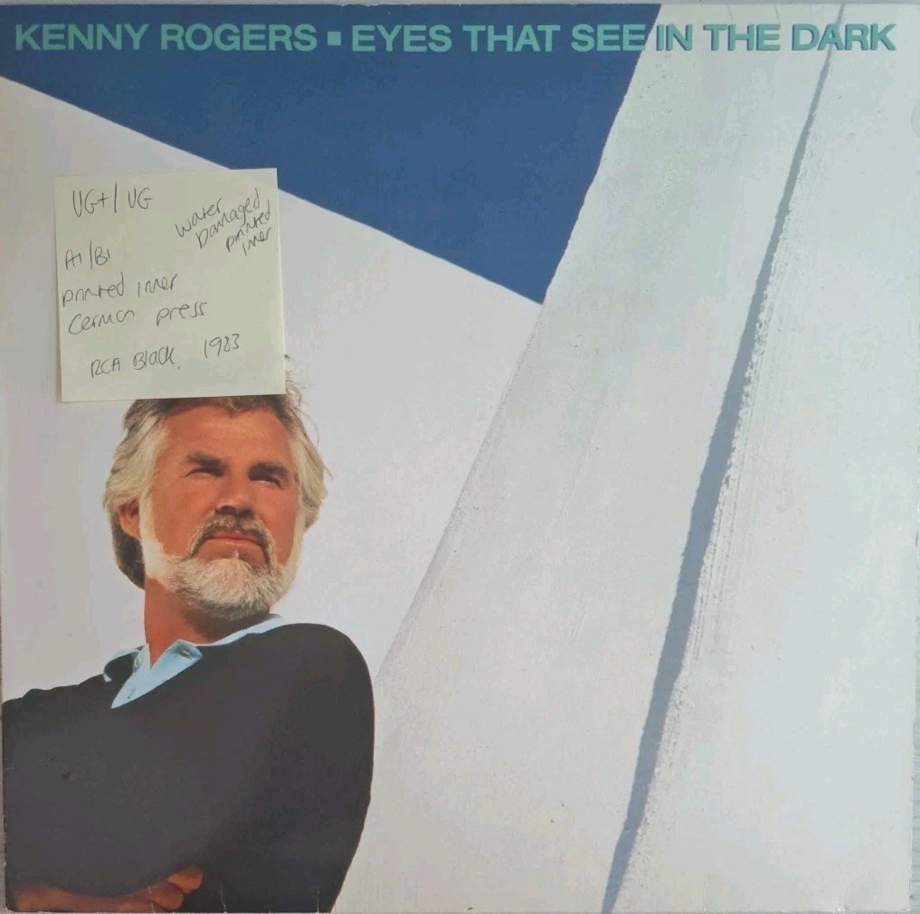 Kenny Rogers Eyes That See In The Dark Vinyl Record LP VG+/VG PL 84697 1983 sleeve Kenny Rogers Eyes That See In The Dark Vinyl Record LP VG+/VG PL 84697 1983 sleeve