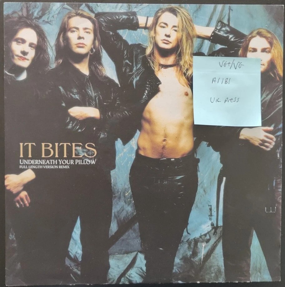 It Bites Underneath Your Pillow Vinyl Record 12" VG+/VG VST1263 1990 1st Press sleeve It Bites Underneath Your Pillow Vinyl Record 12" VG+/VG VST1263 1990 1st Press sleeve