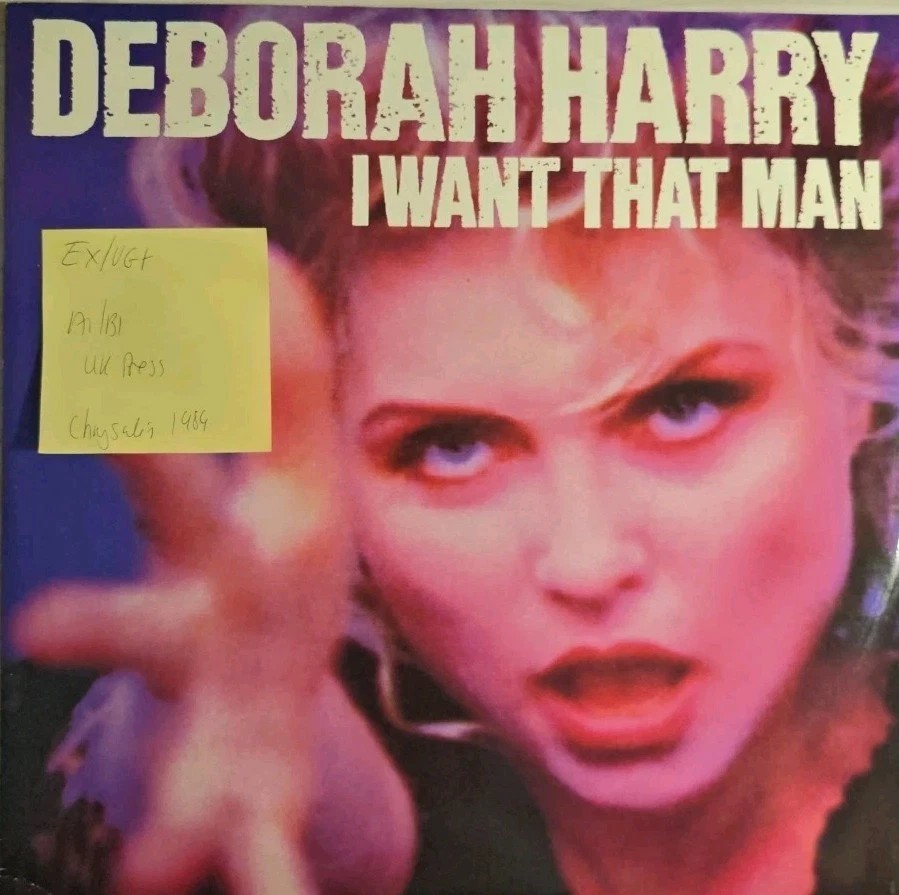 Deborah Harry I Want That Man Vinyl Record 12" EX/VG+ CHS123369 1984 sleeve Deborah Harry I Want That Man Vinyl Record 12" EX/VG+ CHS123369 1984 sleeve