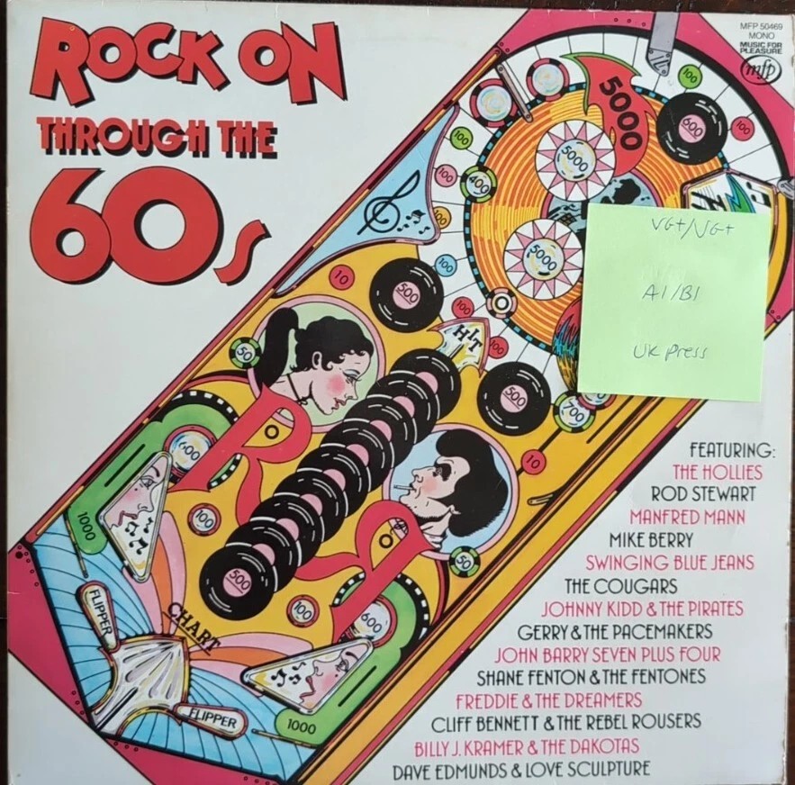 Various Rock On Through The 60's Vinyl Record LP VG+/VG+ MFP50469 1st Press sleeve Various Rock On Through The 60's Vinyl Record LP VG+/VG+ MFP50469 1st Press sleeve