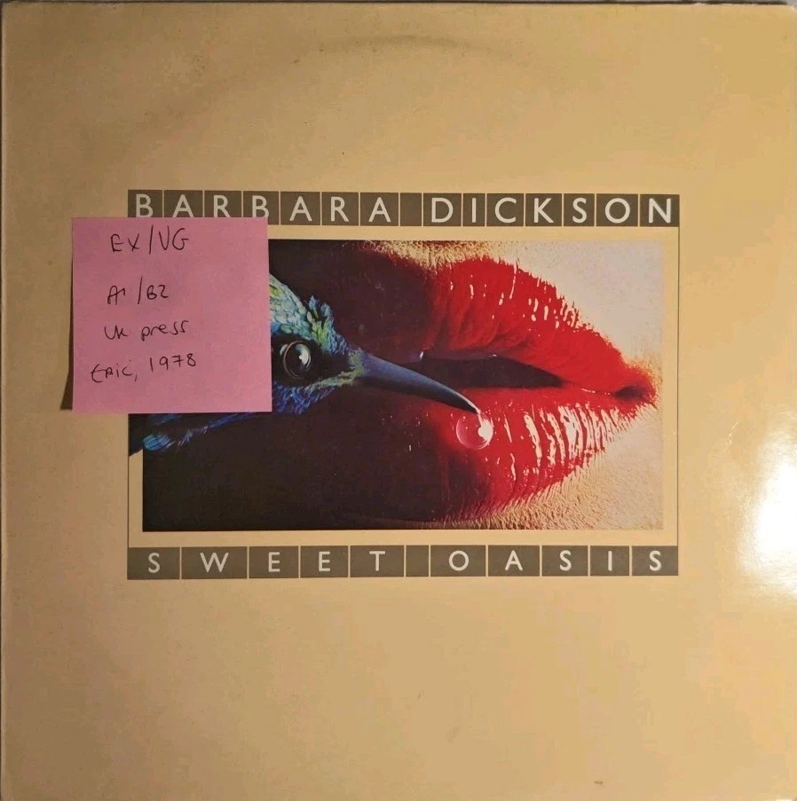 Barbara Dickson Sweet Oasis Vinyl Record LP EX/VG EPC32011 1978 sleeve Barbara Dickson Sweet Oasis Vinyl Record LP EX/VG EPC32011 1978 sleeve