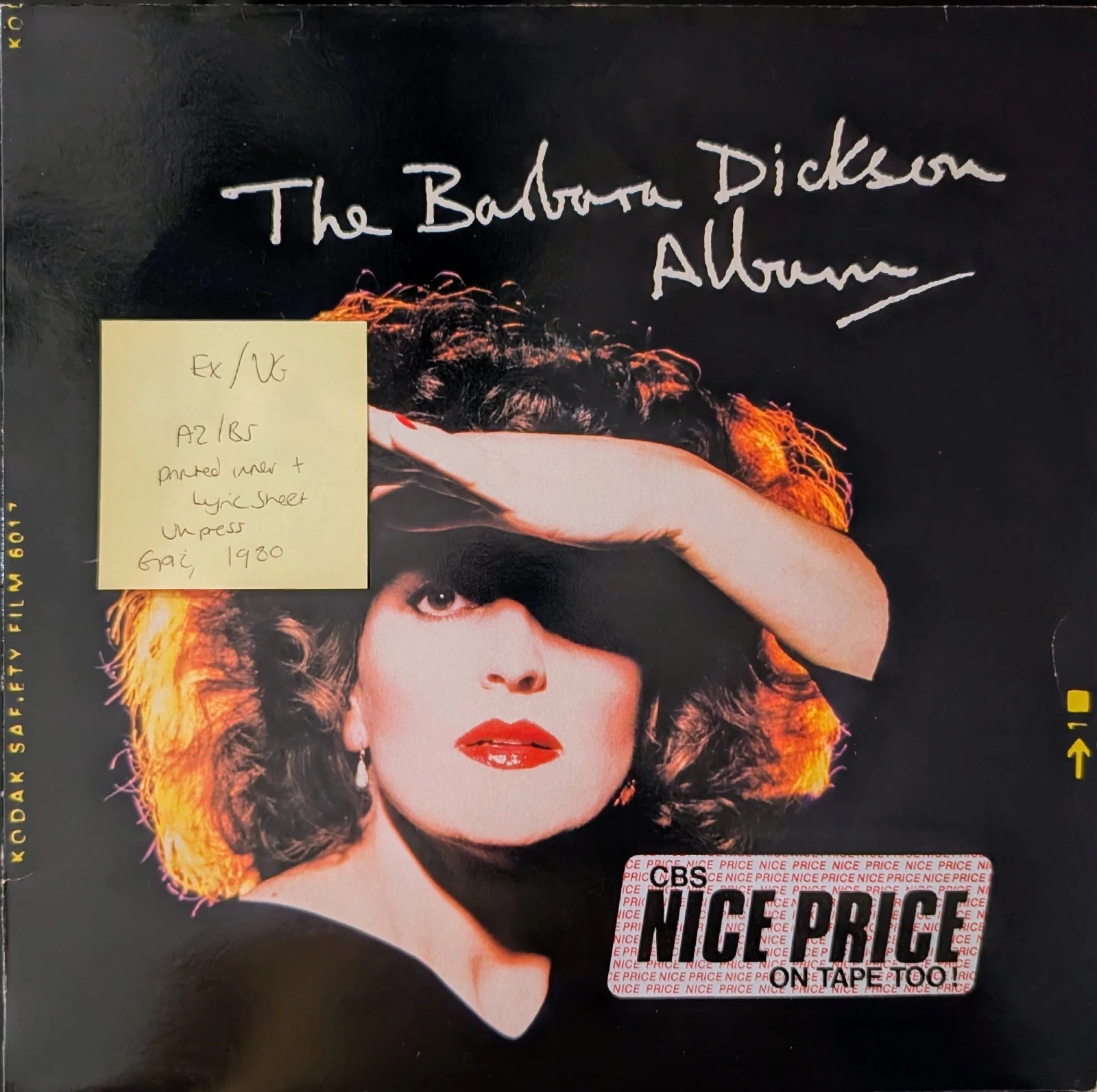 Barbara Dickson Album Vinyl Record LP EX/VG EPC 32645 1980 sleeve Barbara Dickson Album Vinyl Record LP EX/VG EPC 32645 1980 sleeve