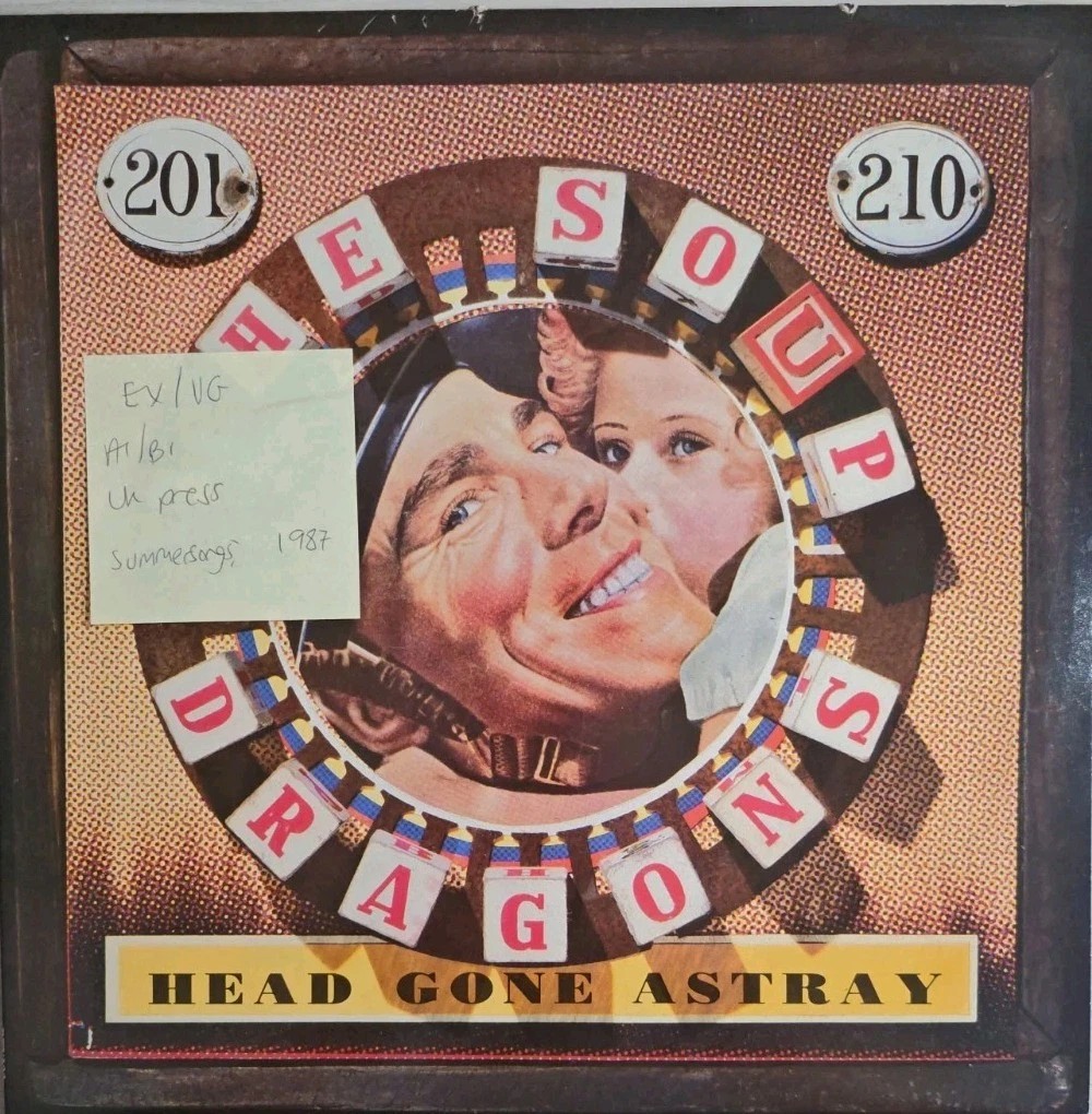The Soup Dragons Head Gone Astray Vinyl Record 12" EX/VG RTV122 1987 sleeve The Soup Dragons Head Gone Astray Vinyl Record 12" EX/VG RTV122 1987 sleeve