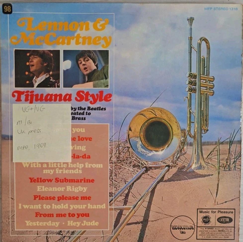 Lennon and McCartney Torero Band Tijuana Style Vinyl Record LP VG+/VG MFP 1318 sleeve Lennon and McCartney Torero Band Tijuana Style Vinyl Record LP VG+/VG MFP 1318 sleeve