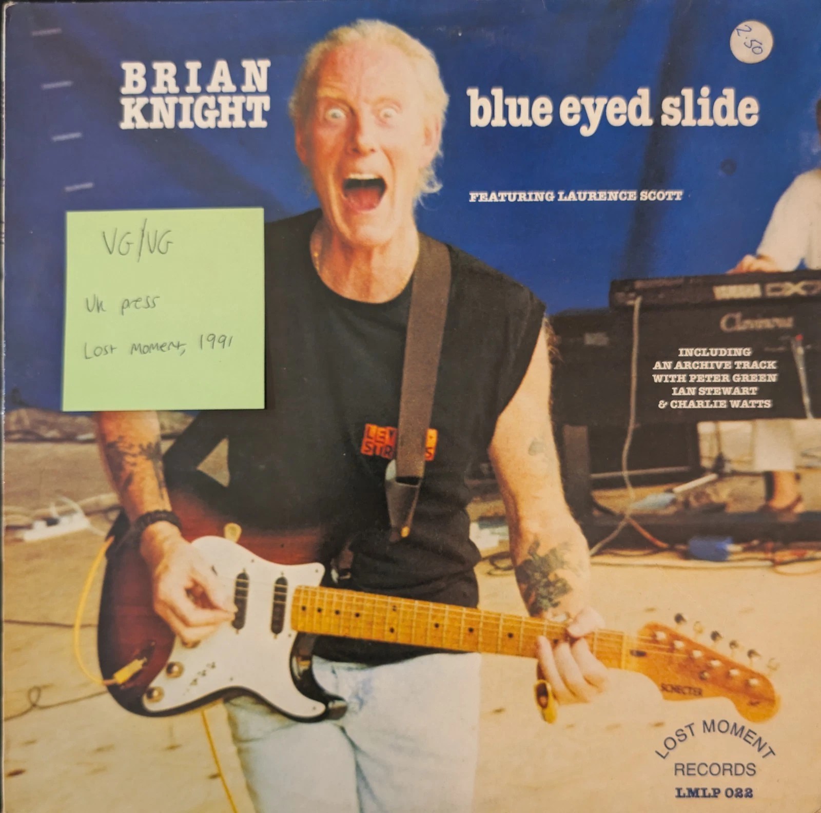 Brian Knight Blue Eyed Slide Vinyl Record LP VG/VG LMLP022 1991 sleeve Brian Knight Blue Eyed Slide Vinyl Record LP VG/VG LMLP022 1991 sleeve