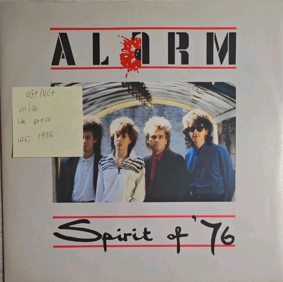 Alarm Spirit Of '76 Vinyl Record 12" VG+/VG+ IRMT 109 1986 sleeve Alarm Spirit Of '76 Vinyl Record 12" VG+/VG+ IRMT 109 1986 sleeve