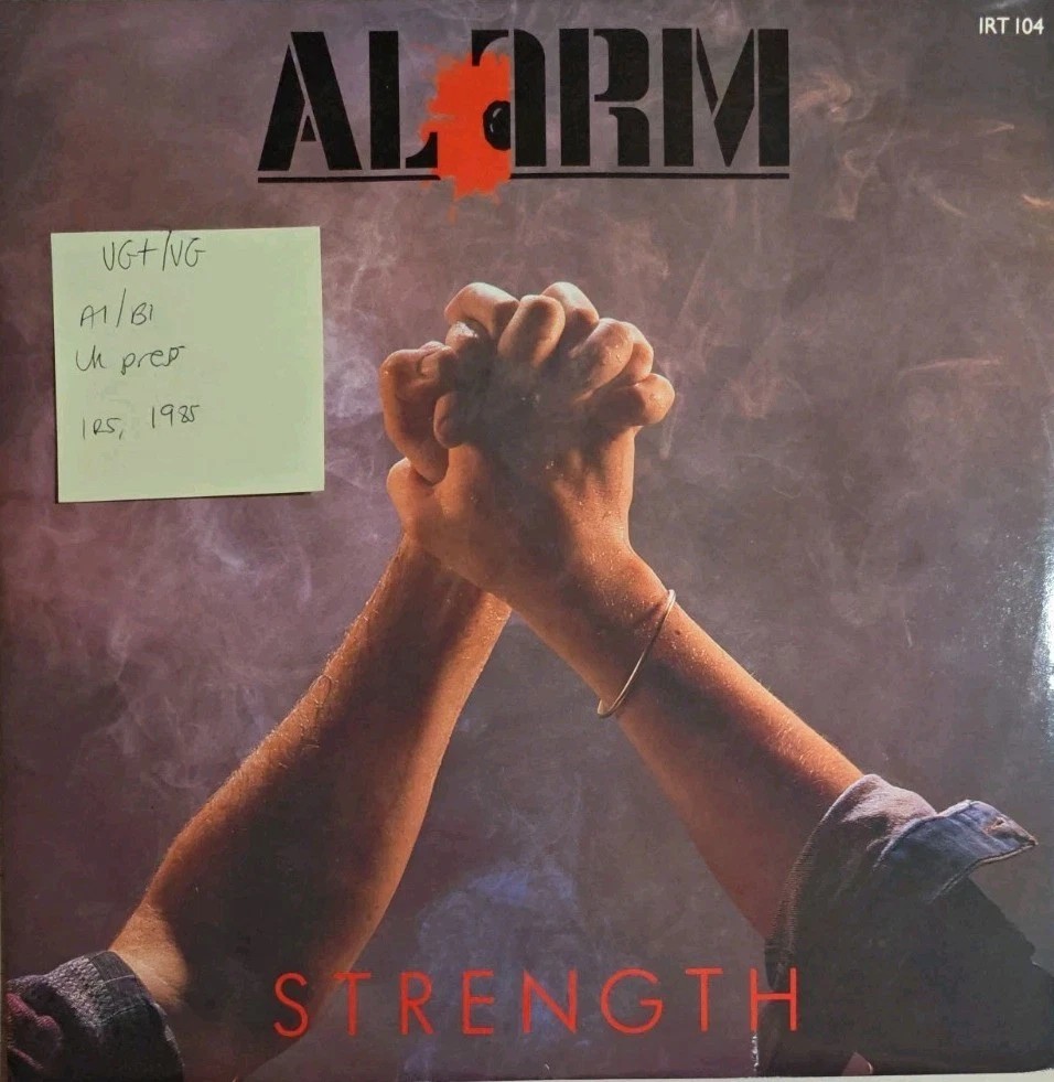Alarm Strength Vinyl Record 12" VG+/VG IRT 104 1985 sleeve Alarm Strength Vinyl Record 12" VG+/VG IRT 104 1985 sleeve