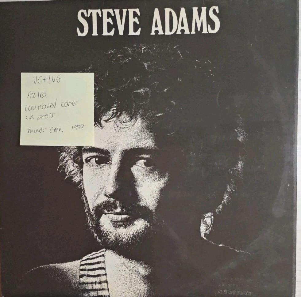 Steve Adams Steve Adams Vinyl Record LP VG+/VG MER2010 1977 sleeve Steve Adams Steve Adams Vinyl Record LP VG+/VG MER2010 1977 sleeve