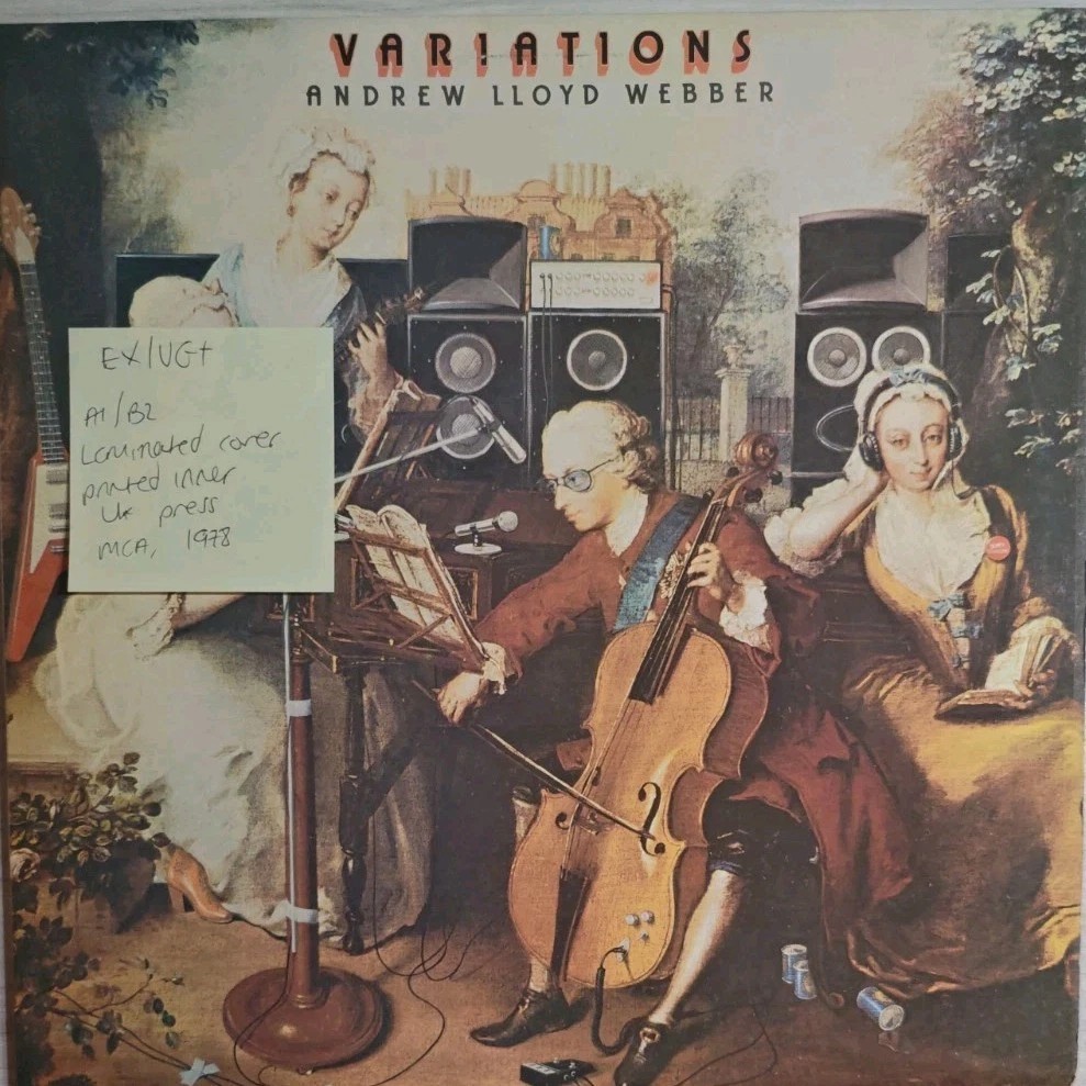 Andrew Lloyd Webber Variations Vinyl Record LP EX/VG+ MCF 2824 1978 sleeve Andrew Lloyd Webber Variations Vinyl Record LP EX/VG+ MCF 2824 1978 sleeve
