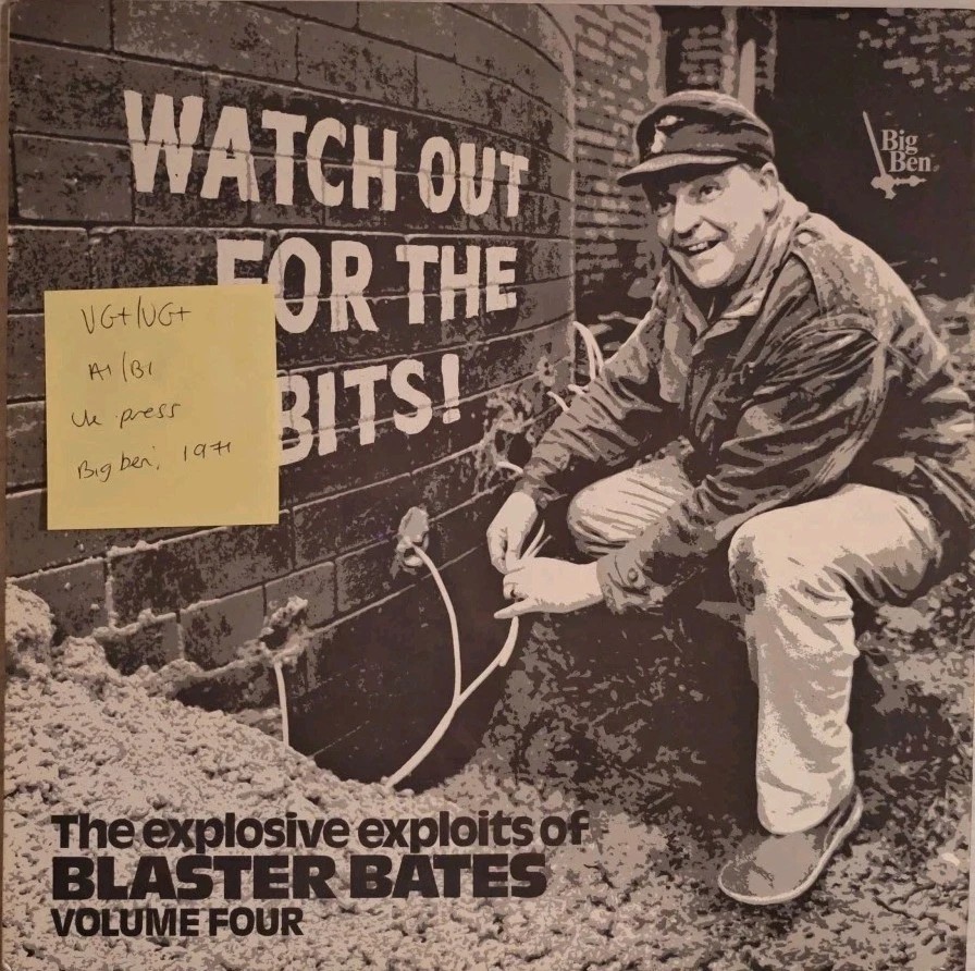 Blaster Bates Watch Out For the Bits Vinyl Record LP VG+/VG+ BB0007 1971 sleeve Blaster Bates Watch Out For the Bits Vinyl Record LP VG+/VG+ BB0007 1971 sleeve
