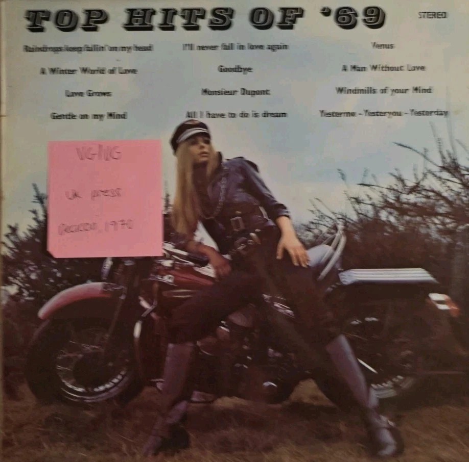 Various Top Hits Of '69 Vinyl Record VG/VG DEA 1001 1970 sleeve Various Top Hits Of '69 Vinyl Record VG/VG DEA 1001 1970 sleeve