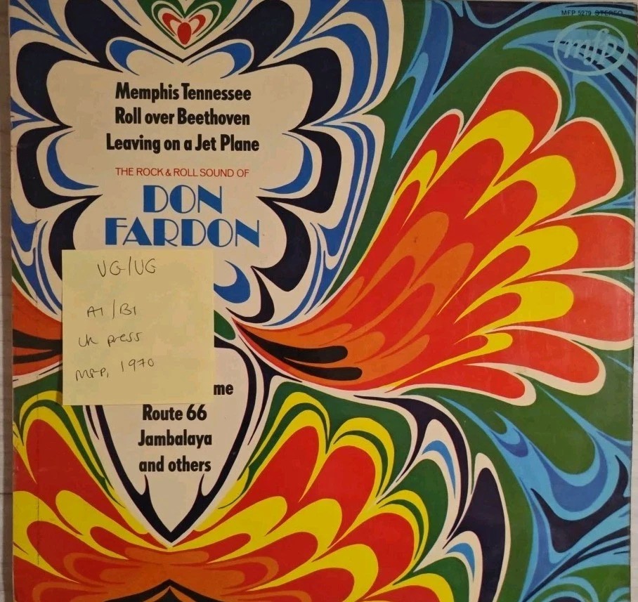 Don Fardon & The Gang On Tour In Scandinavia Vinyl Record LP VG/VG MFP 5279 1970 sleeve Don Fardon & The Gang On Tour In Scandinavia Vinyl Record LP VG/VG MFP 5279 1970 sleeve