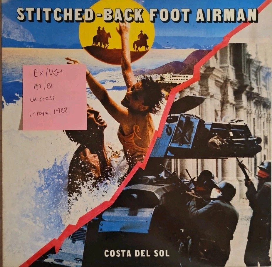 Stitched-Back Foot A Costa Del Sol Vinyl Record EX/VG+ NoIT052 1988 sleeve Stitched-Back Foot A Costa Del Sol Vinyl Record EX/VG+ NoIT052 1988 sleeve