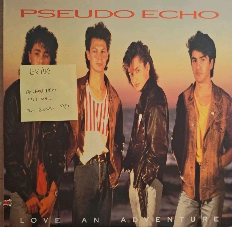Pseudo Echo Love An Adventure Vinyl Record LP EX/VG PL90024 1987 sleeve Pseudo Echo Love An Adventure Vinyl Record LP EX/VG PL90024 1987 sleeve