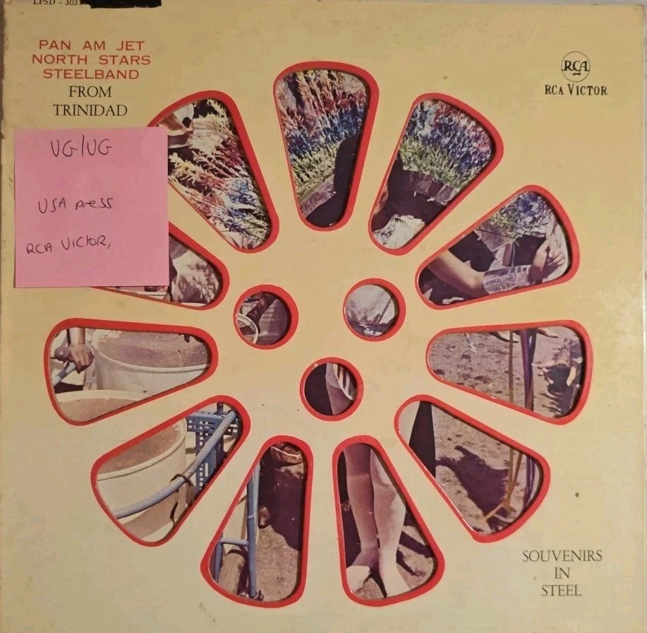 Pan Am Jet North Stars Steelband Souvenirs In Steel Vinyl Record VG/VG LPSD303 sleeve Pan Am Jet North Stars Steelband Souvenirs In Steel Vinyl Record VG/VG LPSD303 sleeve