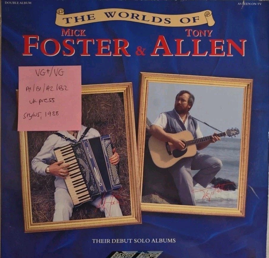 The Worlds Of Mick Foster & Tony Allen Vinyl Record 2LP VG+/VG SMR 861 1988 sleeve The Worlds Of Mick Foster & Tony Allen Vinyl Record 2LP VG+/VG SMR 861 1988 sleeve