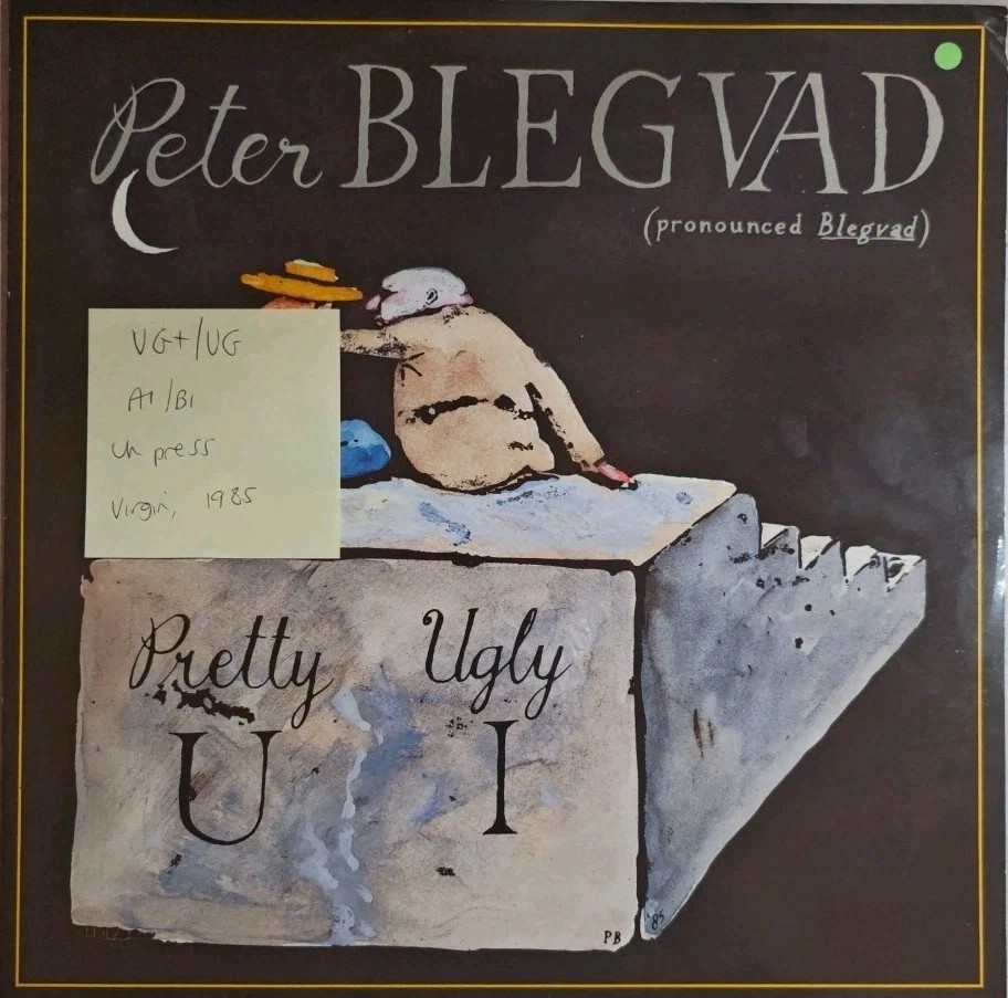 Peter Blegvad Pretty U Ugly I Vinyl Record 12" VG+/VG VS753 1985 sleeve Peter Blegvad Pretty U Ugly I Vinyl Record 12" VG+/VG VS753 1985 sleeve