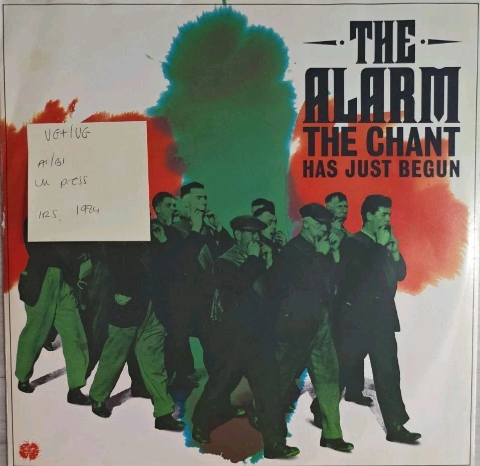 The Alarm The Chant Has Just Begun Vinyl Record 12" VG+/VG IRSY 114 1984 sleeve The Alarm The Chant Has Just Begun Vinyl Record 12" VG+/VG IRSY 114 1984 sleeve