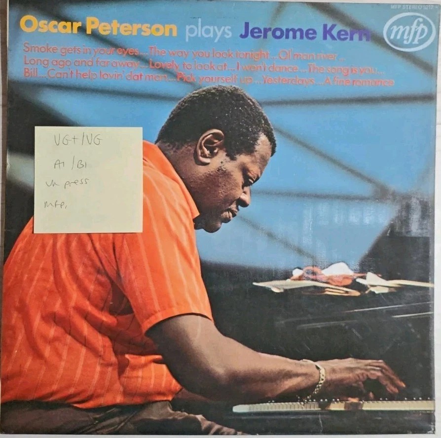 Oscar Peterson Plays Jerome Kern Vinyl Record LP VG+/VG MFP 5212 sleeve Oscar Peterson Plays Jerome Kern Vinyl Record LP VG+/VG MFP 5212 sleeve