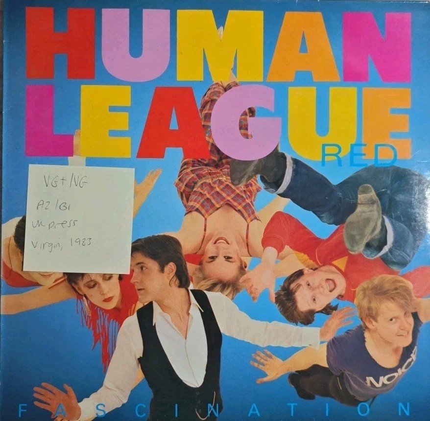 Human League Fascination Vinyl Record 12" VG+/VG VS569-12 1983 sleeve Human League Fascination Vinyl Record 12" VG+/VG VS569-12 1983 sleeve