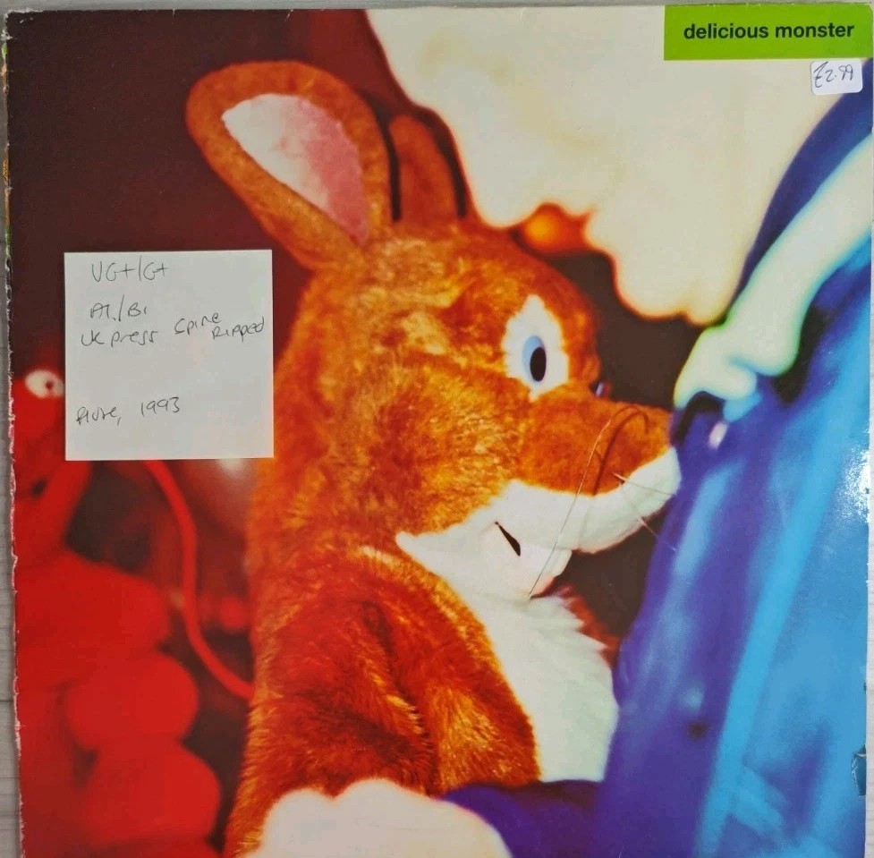 Delicious Monster Snuggle Vinyl Record 12" VG+/G+ FLUTE2T 1993 sleeve Delicious Monster Snuggle Vinyl Record 12" VG+/G+ FLUTE2T 1993 sleeve