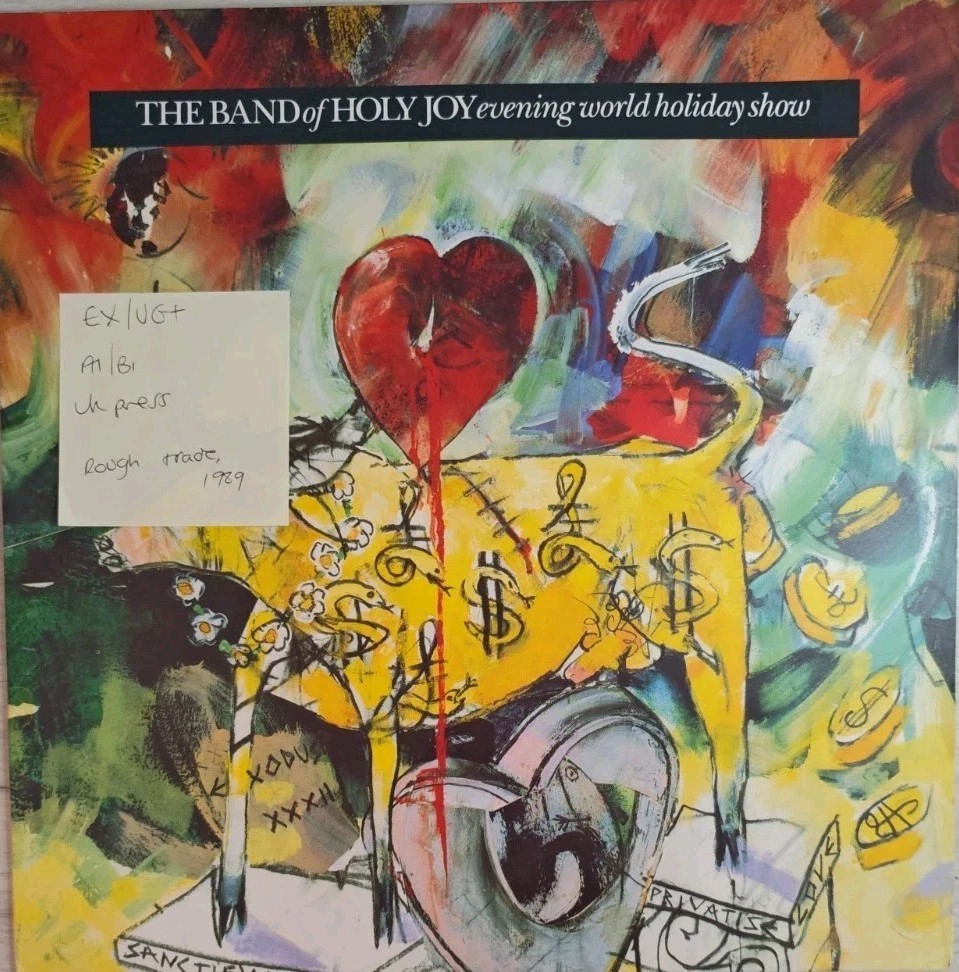 Band Of Holy Joy Evening World Holiday Show Vinyl Record 12" EX/VG+ RTT233 1989 sleeve Band Of Holy Joy Evening World Holiday Show Vinyl Record 12" EX/VG+ RTT233 1989 sleeve