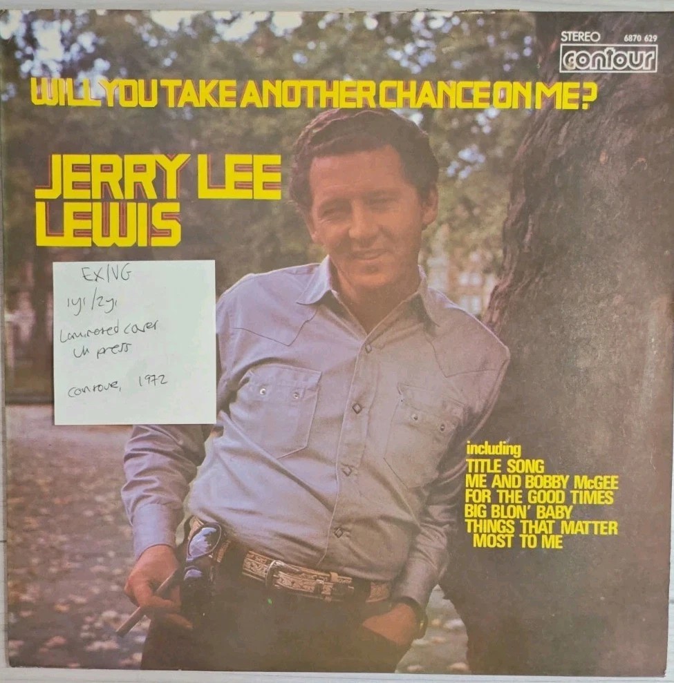 Jerry Lee Lewis Will You Take Another Chance on Me Vinyl Record LP EX/VG 6870629 sleeve Jerry Lee Lewis Will You Take Another Chance on Me Vinyl Record LP EX/VG 6870629 sleeve