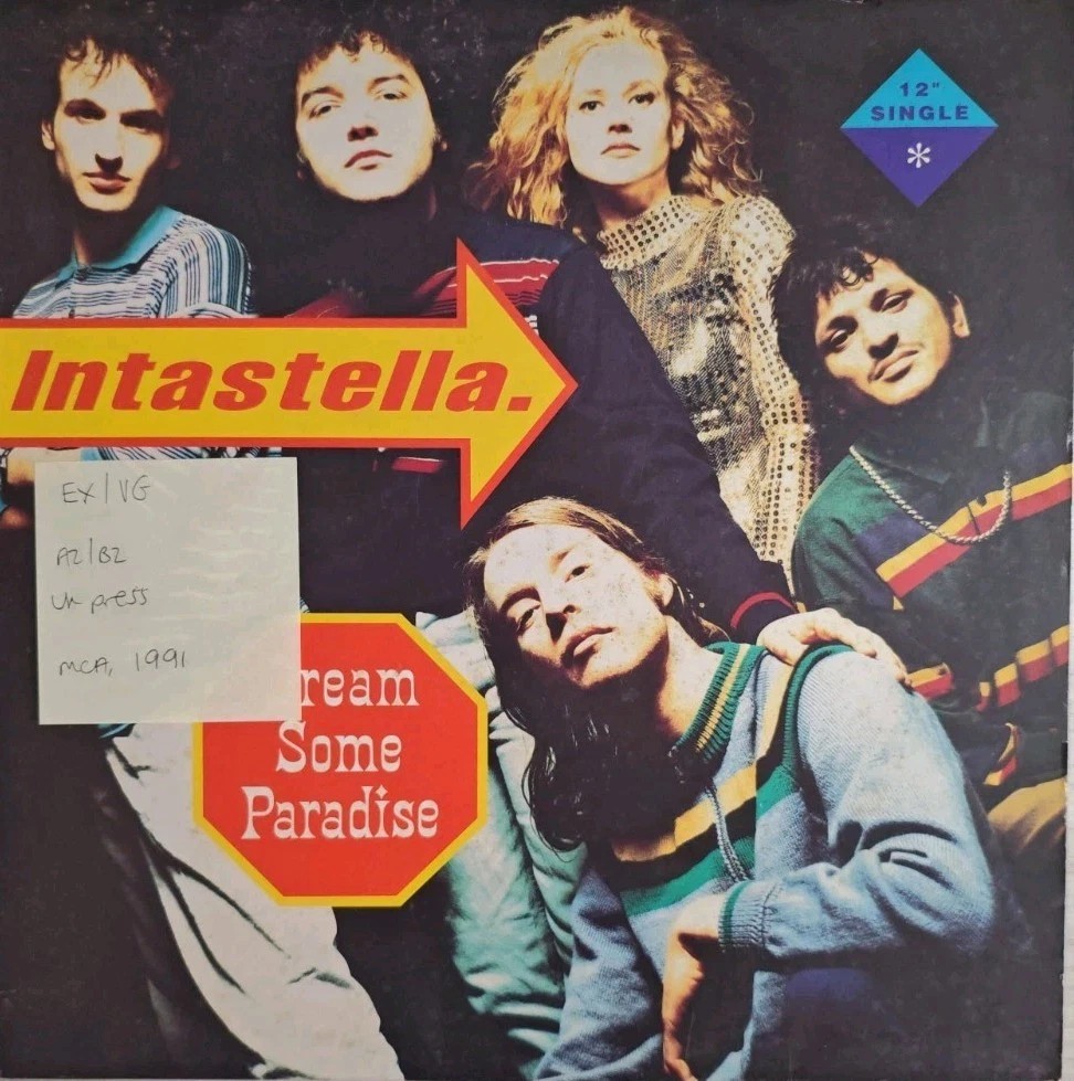 Intastella Dream Some Paradise Vinyl Record 12" EX/VG MCST 1520 1991 sleeve Intastella Dream Some Paradise Vinyl Record 12" EX/VG MCST 1520 1991 sleeve