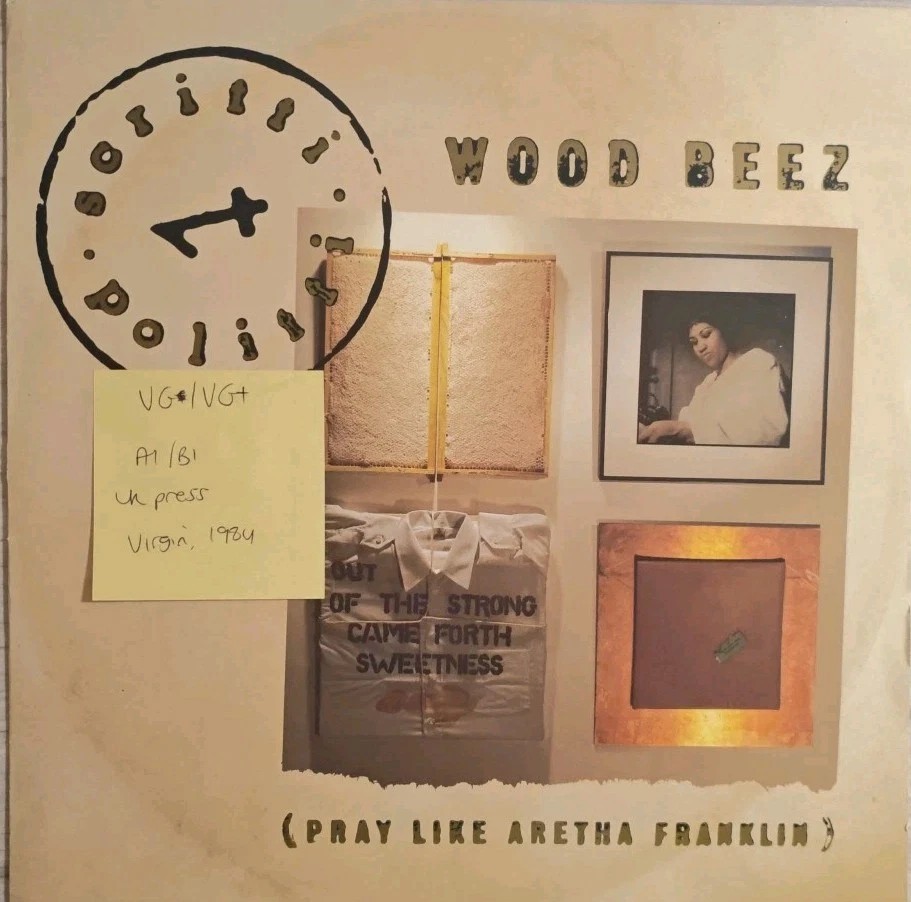 Wood Beez Pray Like Aretha Franklin Vinyl Record VG/VG+ VS657-12 1984 sleeve Wood Beez Pray Like Aretha Franklin Vinyl Record VG/VG+ VS657-12 1984 sleeve