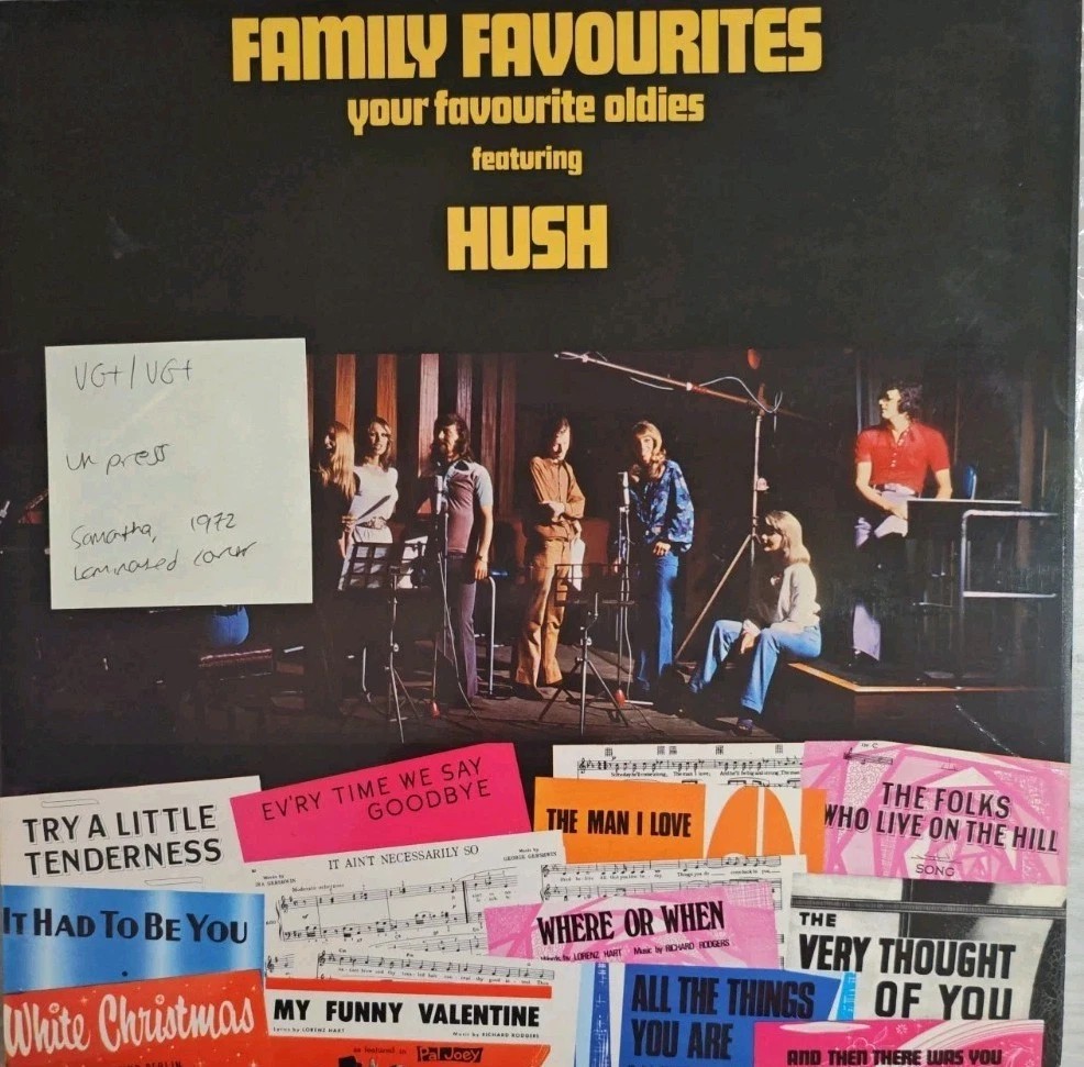 Hush Family Favourites Vinyl Record LP VG+/VG+ SAM1 1972 sleeve Hush Family Favourites Vinyl Record LP VG+/VG+ SAM1 1972 sleeve