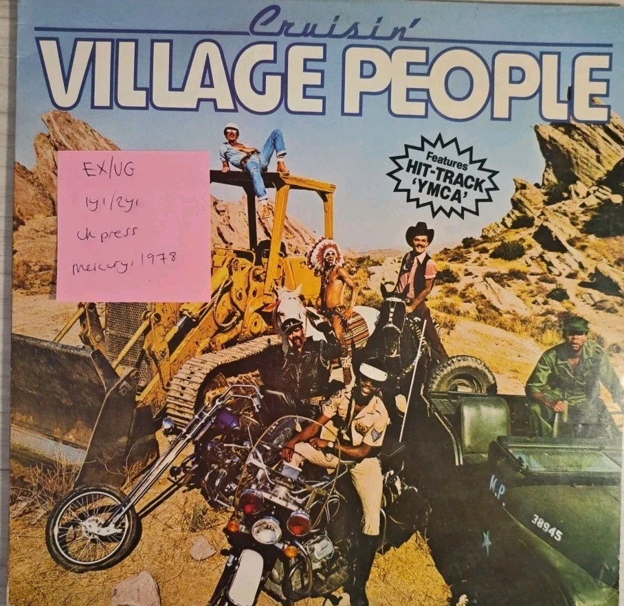 Village People Cruisin' Vinyl Record LP EX/VG 9109614 1978 sleeve Village People Cruisin' Vinyl Record LP EX/VG 9109614 1978 sleeve