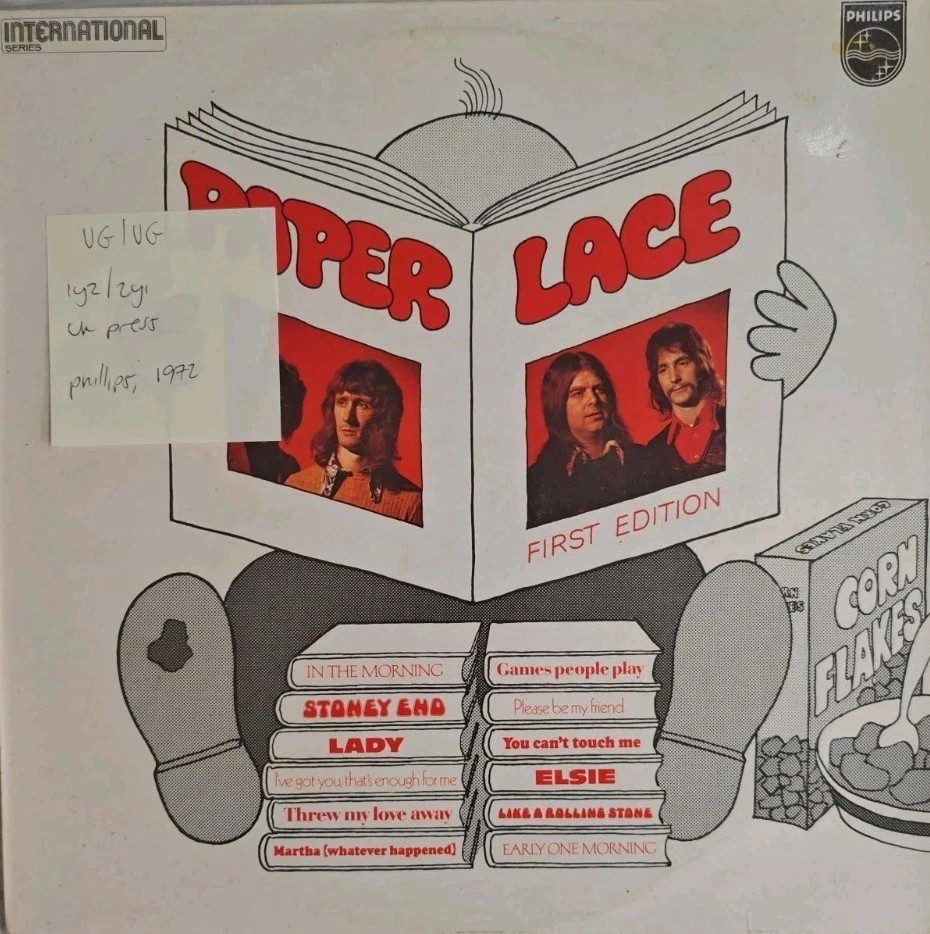 Various Paper Lace Vinyl Record LP VG/VG 6382 101 1972 sleeve Various Paper Lace Vinyl Record LP VG/VG 6382 101 1972 sleeve