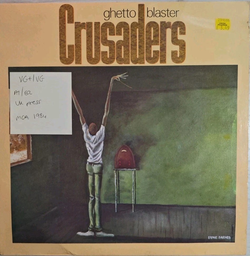 Crusaders Ghetto Blasters Vinyl Record LP VG+/VG MCL1833 1984 sleeve Crusaders Ghetto Blasters Vinyl Record LP VG+/VG MCL1833 1984 sleeve