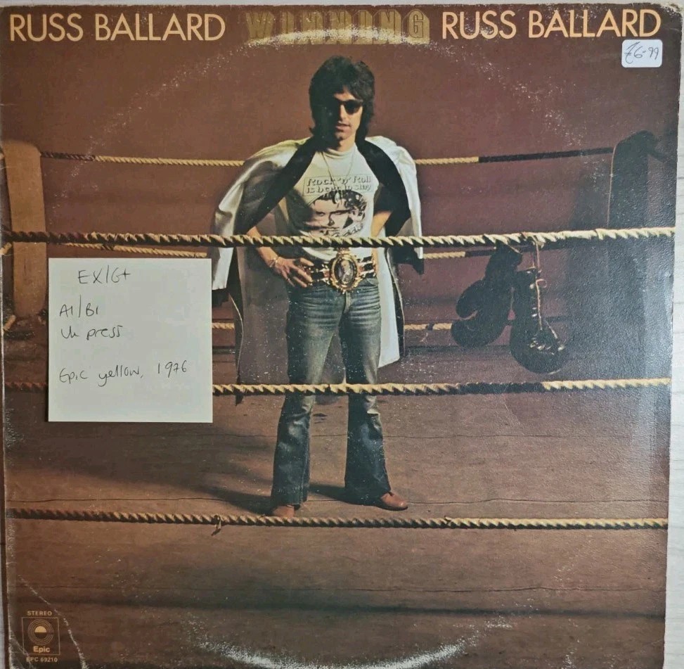 Russ Ballard Winning Vinyl Record LP EX/G+ EPC69210 1976 sleeve Russ Ballard Winning Vinyl Record LP EX/G+ EPC69210 1976 sleeve