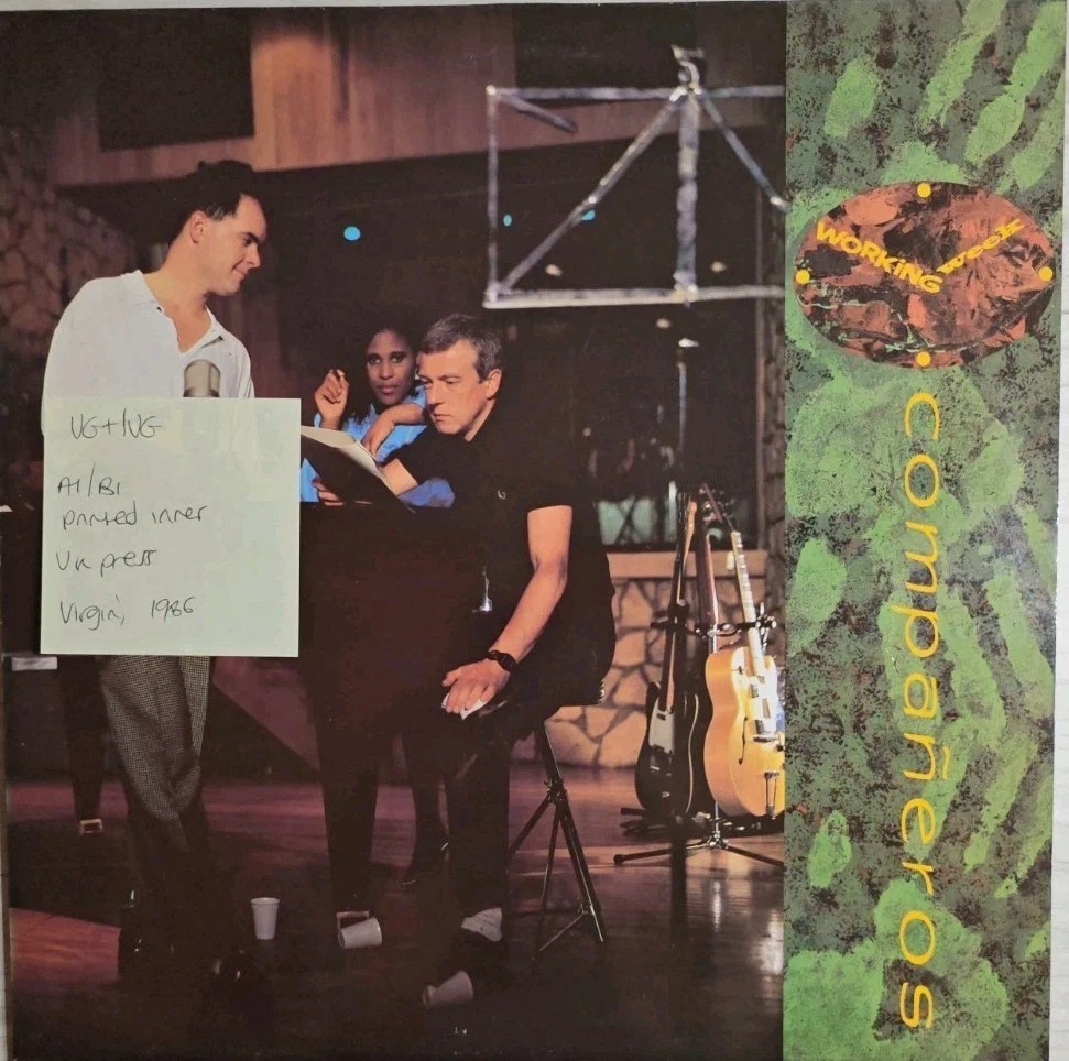 Working Week Compañeros Vinyl Record LP VG+/VG V2397 1986 sleeve Working Week Compañeros Vinyl Record LP VG+/VG V2397 1986 sleeve
