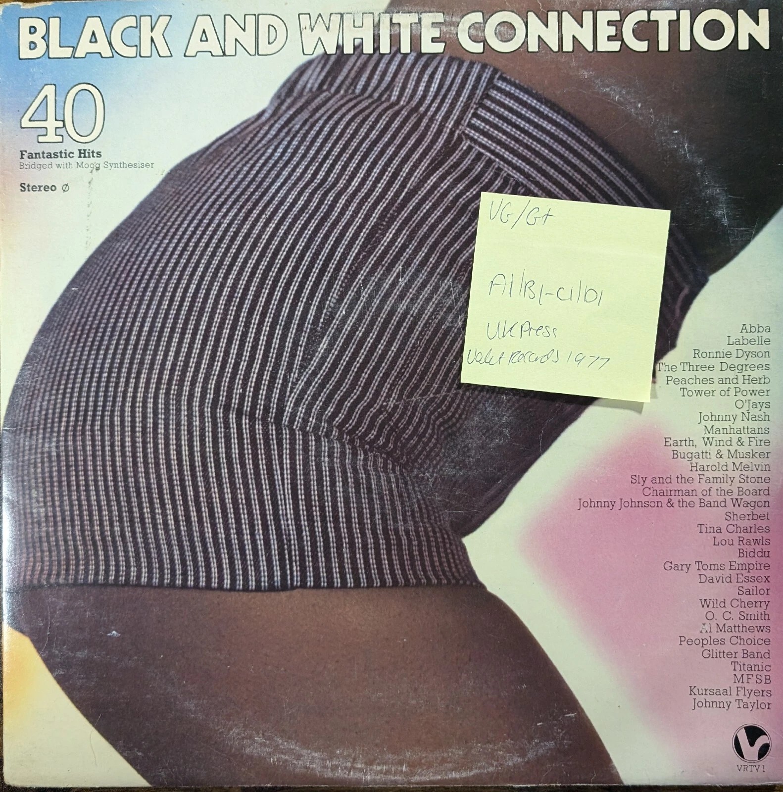 Various Black And White Connection Vinyl Record 2LP VG/G+ VRTV1 1977 sleeve Various Black And White Connection Vinyl Record 2LP VG/G+ VRTV1 1977 sleeve