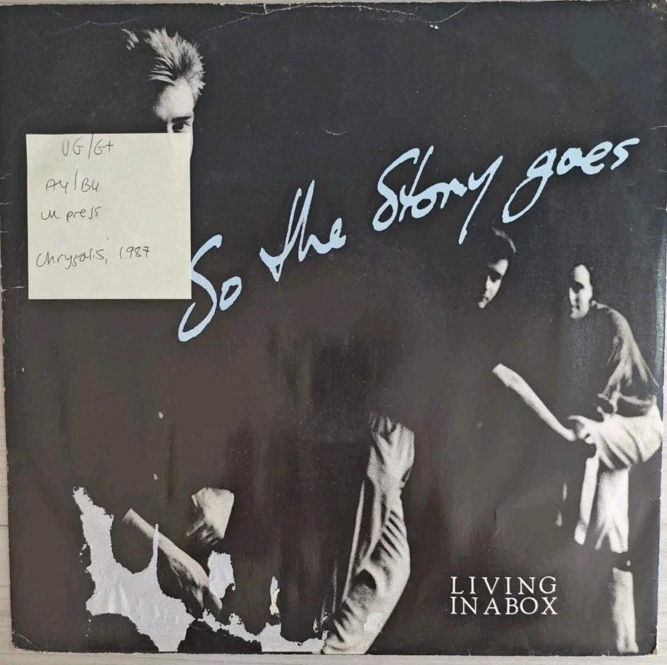 Living in a Box So The Story Goes Vinyl Record VG/G+ LTBX3 1987 sleeve Living in a Box So The Story Goes Vinyl Record VG/G+ LTBX3 1987 sleeve