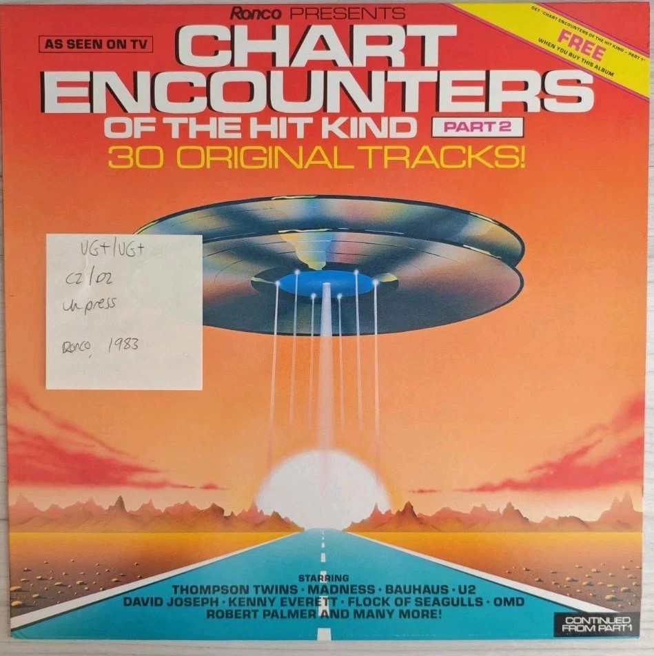 Chart Encounters Of The Hit Kind Part 2 Vinyl Record VG+/VG+ RTL2091 1983 sleeve Chart Encounters Of The Hit Kind Part 2 Vinyl Record VG+/VG+ RTL2091 1983 sleeve