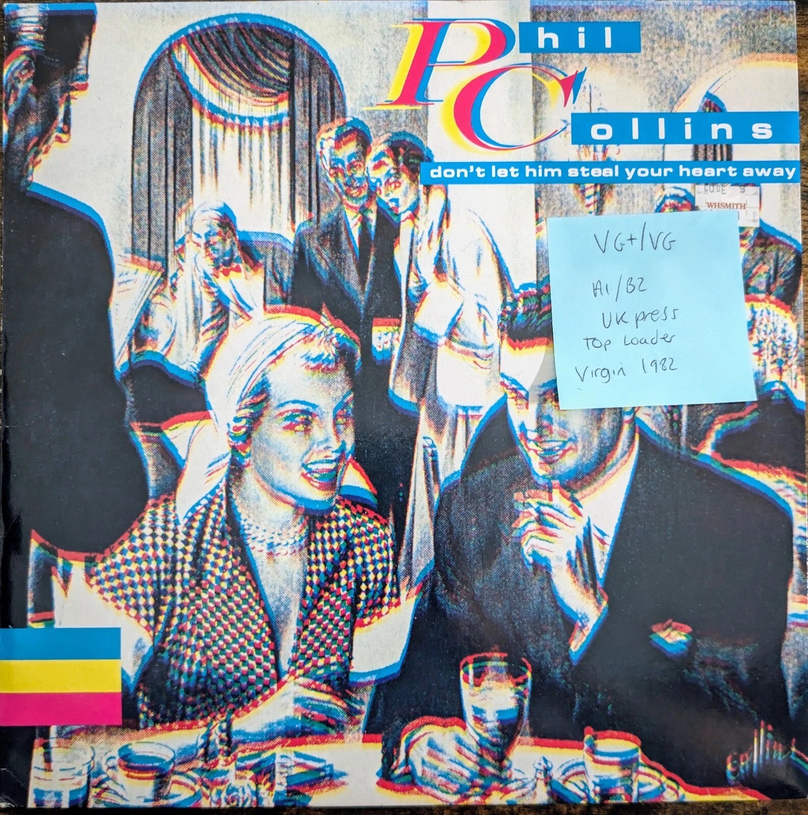 Phil Collins Don't Let Him Steal Your Heart Away Vinyl Record 12" VG+/VG VS57212 sleeve Phil Collins Don't Let Him Steal Your Heart Away Vinyl Record 12" VG+/VG VS57212 sleeve