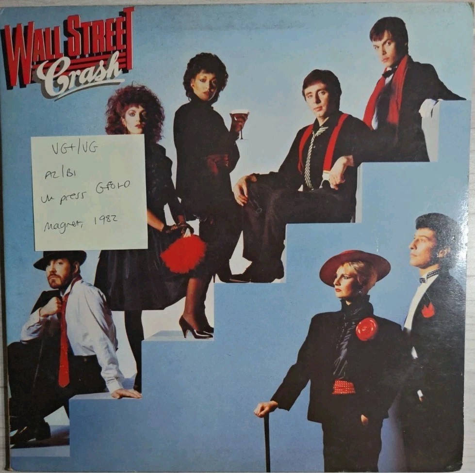 Wall Street Crash Vinyl Record LP VG+/VG MAGD 5045 1982 sleeve Wall Street Crash Vinyl Record LP VG+/VG MAGD 5045 1982 sleeve