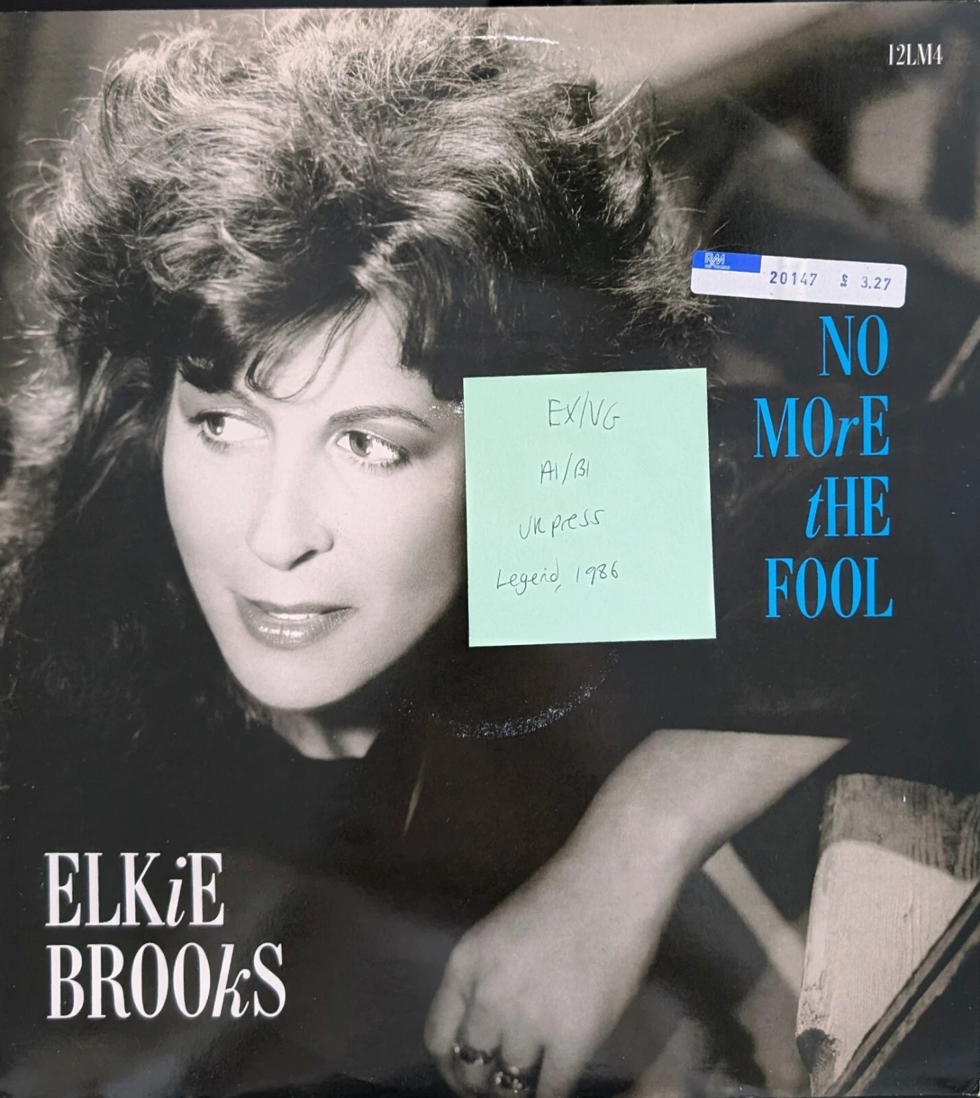 Elkie Brooks No More The Fool Vinyl Record 12" EX/VG 12LM4 1986 sleeve Elkie Brooks No More The Fool Vinyl Record 12" EX/VG 12LM4 1986 sleeve